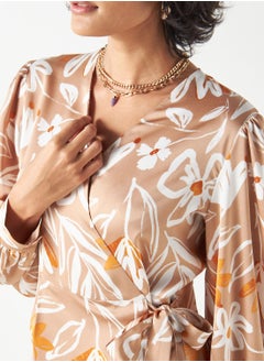 Iconic Floral Print Wrap Top  - Image 3