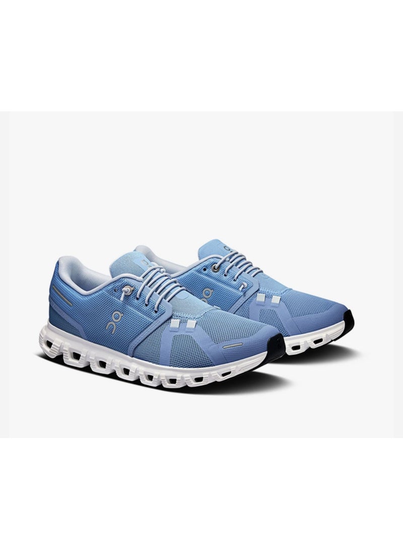 ON Running Cloud 6 Unisex Sneaker - Light Blue/White - Image 2