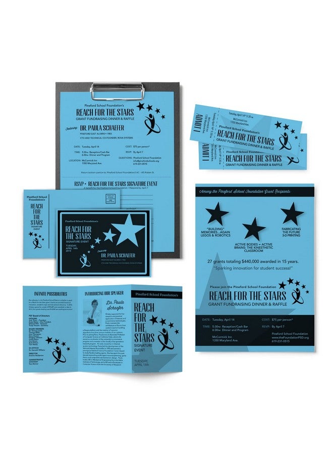 نينا مجموعة بطاقات Astrobrightscolor مقاس 8 1/2 بوصة × 11 بوصة معتمدة بنسبة 30% معاد تدويرها بوزن 65 رطل باللون الأزرق القمري مكونة من 250 بطاقة - Image 4