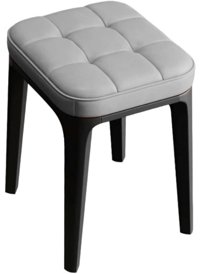 erorex 1Pcs Household Dressing Stools Barstools Makeup Stools Plastic Stools Dressing Table Makeup Stools For Kitchen 36 * 36 * 40Cm Gray - Image 1