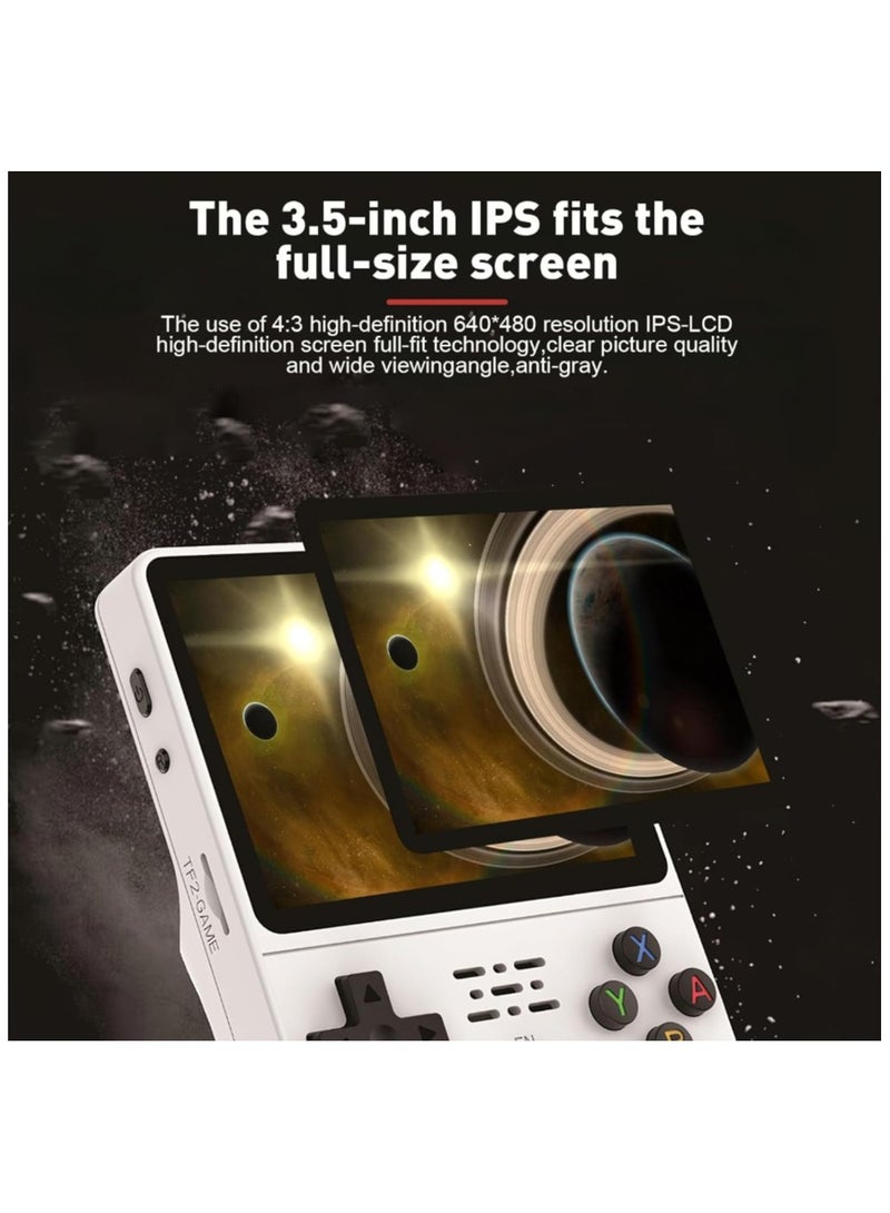 R36S Handheld Retro Gaming Console Linux System with 64G TF Card, Preloaded with 20000+ Games, Retro Video Game Console 3.5-inch IPS Screen (White 64G)  - Image 5
