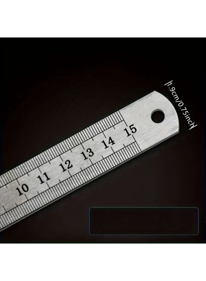5.91 Inch 15cm Stainless Steel Scale Ruler with cm mm cm2 cm3 Measurements - Image 3