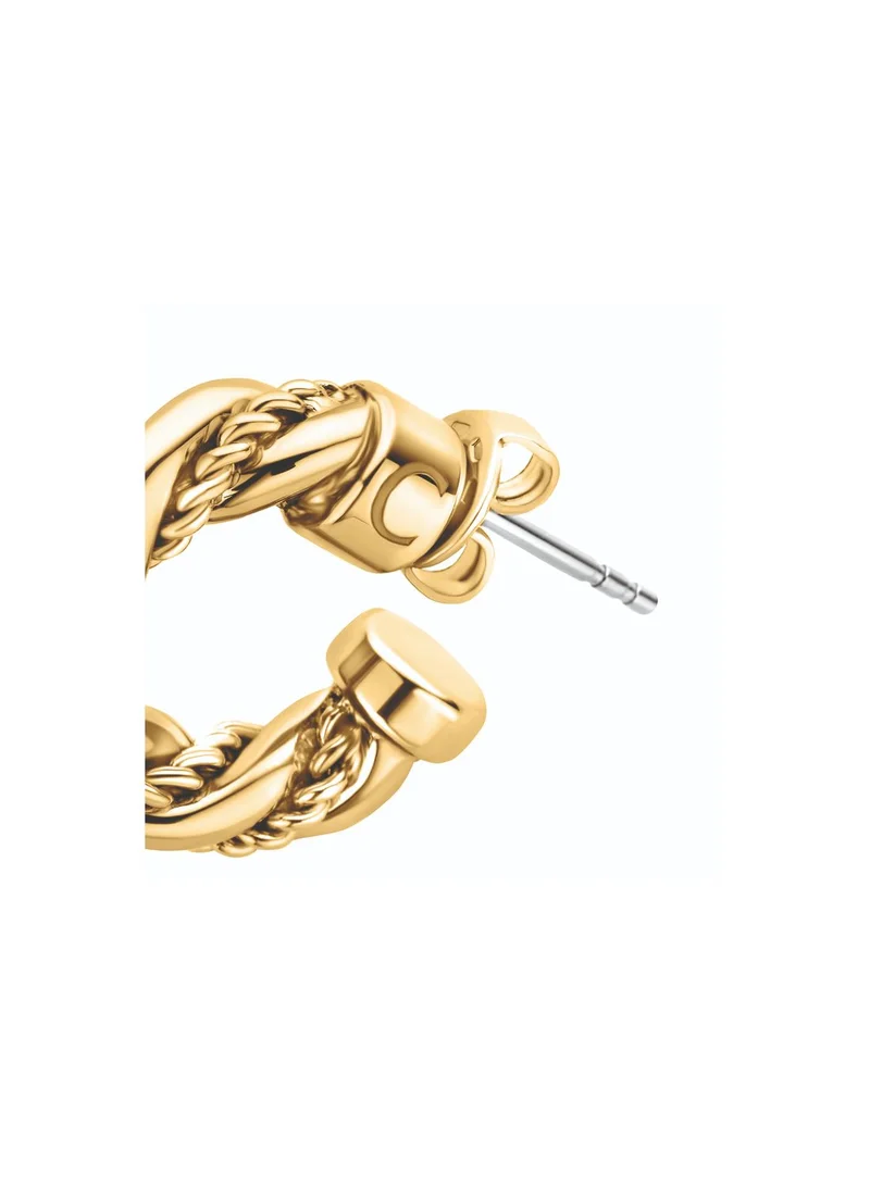 CERRUTI 1881 Twisted Hoop Earrings