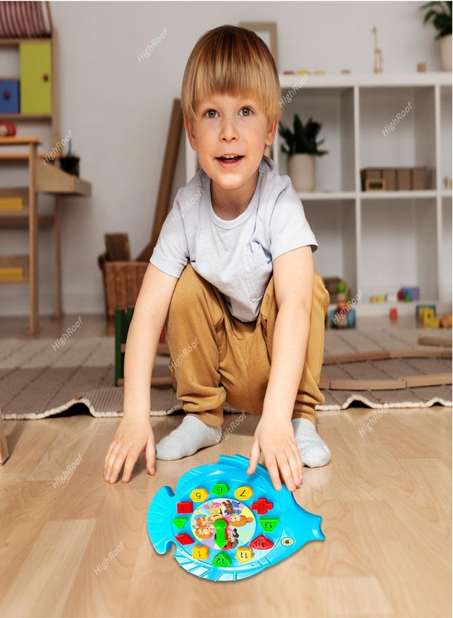 HighRoof Fish Time Teaching Toy - Learning Clock Montessori Educational Toy for Kids, Toddlers Ages 3+ Matching Puzzle Shape Sorter & Color Recognition Game for Kids - Image 5