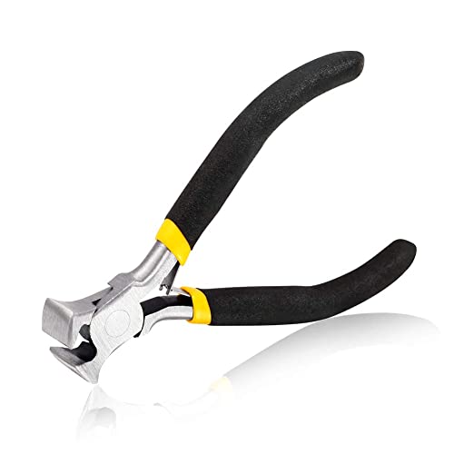 SPEEDWOX End Cutting Pliers Mini End Nippers 4 Inches Mini End Cutters Micro End Cutting Nippers Small Wire Cutter with Spring Fine Precision Professional Beading Tools for Pulling Nails Brads - Image 1