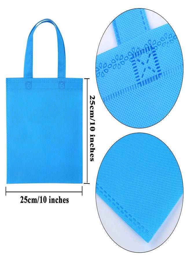 Elcoho 30 Pack Non-woven Tote Bags with Handles 9.8×9.8 Inch Reusable Goodie Treat Bags Bulk Party Favor Gift Bags for Birthday Wedding Party Supplies - Image 2