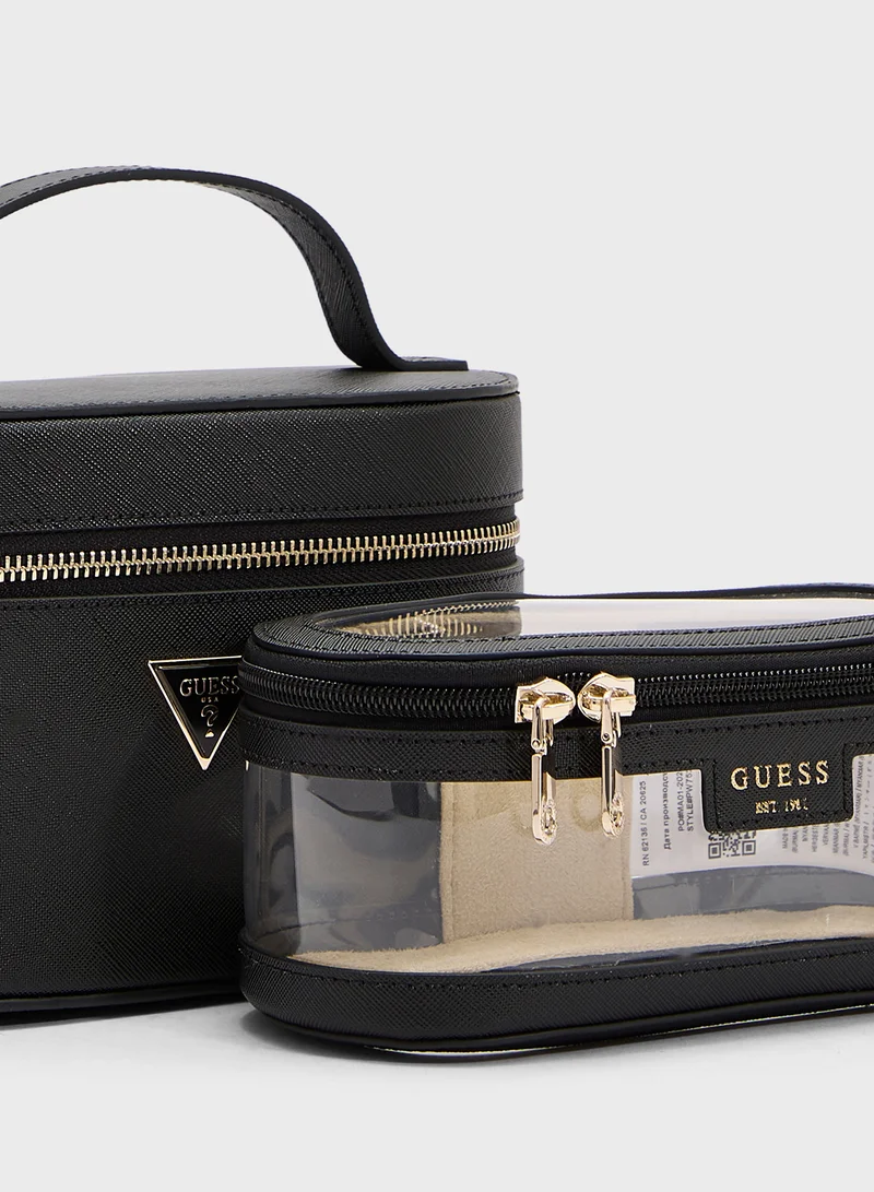جس Logo Beauty Bag
