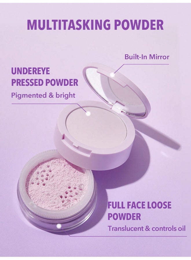 SHEGLAM Insta-Ready Face & Under Eye Setting Powder Duo- clear - Image 2