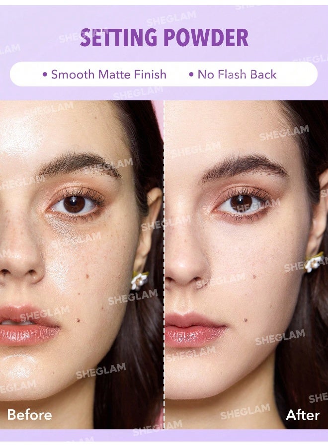 SHEGLAM Insta-Ready Face & Under Eye Setting Powder Duo- clear - Image 3