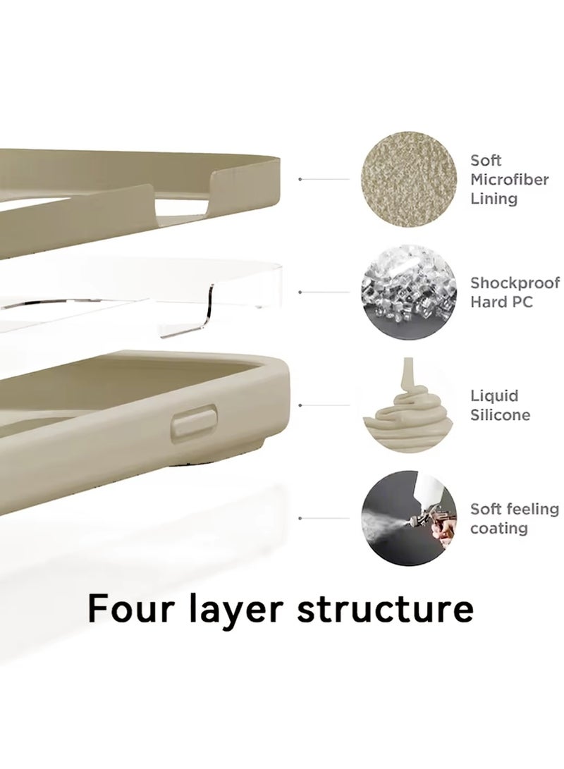 إكس ليفيل جراب لهاتف iPhone 17 Pro Max، متوافق مع MagSafe، غطاء خلفي مغناطيسي مقاوم للصدمات مع مغناطيس قوي، جراب هاتف رفيع ورفيع لحماية iPhone 17 Pro Max 5G (أبيض فاتح) - Image 4