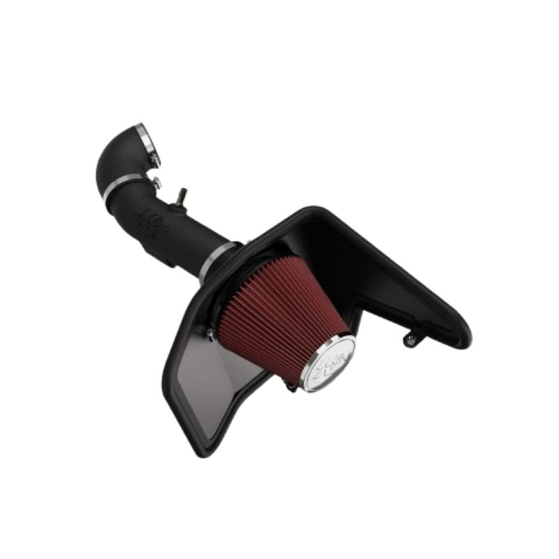 K&N مجموعة ك&ن 63-3078 القابلة للغسل وإعادة الاستخدام لأداء السيارة، أحمر - Image 1