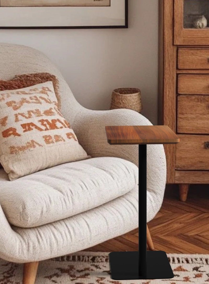 Sharpdo 2-Pack Wrought Iron Removable Solid Wood Metal Side Table - Image 4