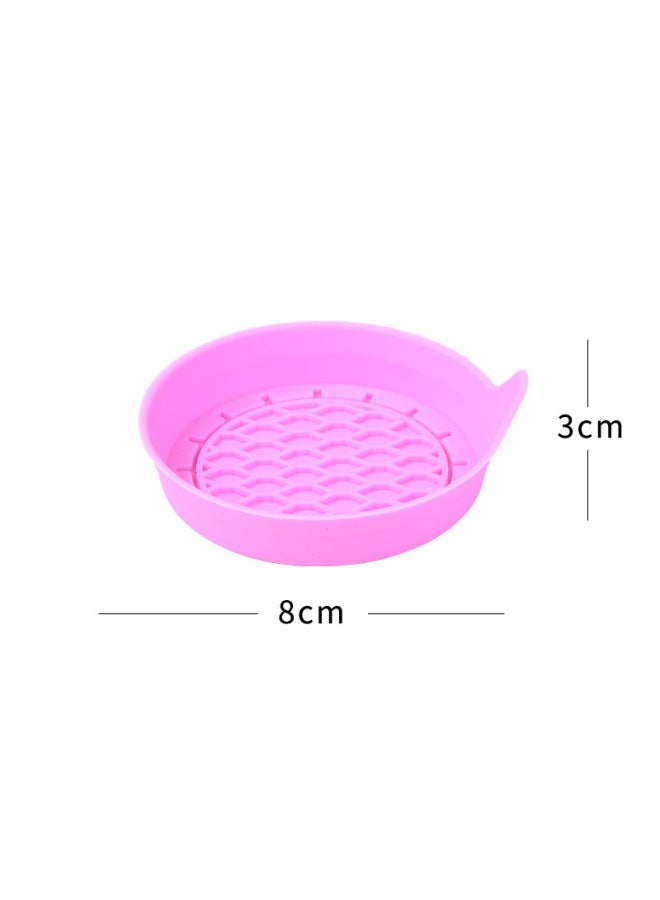 Exclusive For Creative Silicone Car Cup Mat Diamond Non-slip Heat Insulation Pad Water Cup Slot Pad Silicone Car Cup Mat