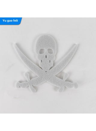 Halloween Non-woven Cartoon Coaster Ghost Festival Decorative Pumpkin Spider Web Non-slip Insulation Felt Coaster-Color:White Skull 1 - pzsku/ZD1235976105BFCA9D053Z/45/_/1742978062/a09587b2-73e9-450f-a6a4-552c329ceb03