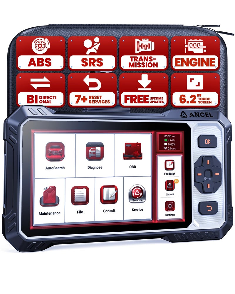 ANCEL FX6000 Bidirectional Scan Tool OBD2 Scanner Engine Code Reader Live Data OilEPBBMSSASThrottle Reset ABS Bleed Car Diagnostic Scanner for Most Vehicles Auto VIN Lifetime Free Update - Image 3