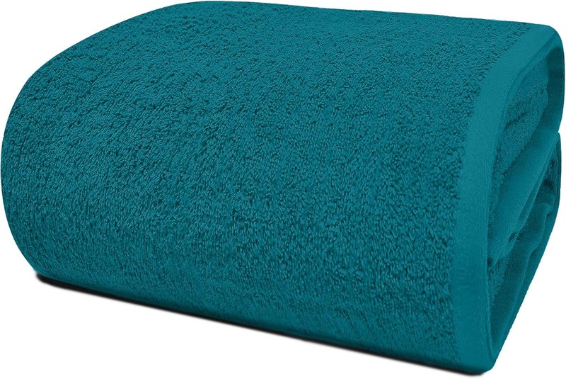 Riverside Pack of 1 Jumbo Bath Sheet 40 x 80 Inches - Extra Large Bath Towel, Super Soft & Highly Absorbent, 100% Cotton Quick Dry, Perfect to Wrap Yourself in - Teal - Image 1