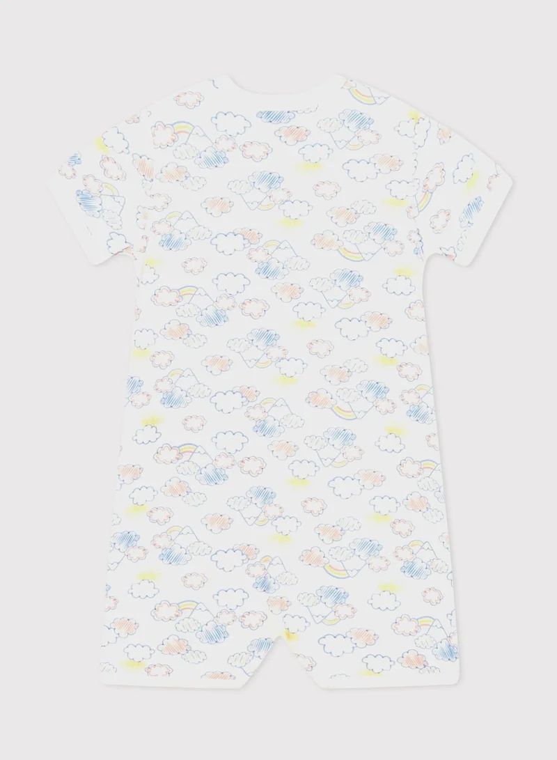 Petit Bateau Kids Rainbow Print Playsuit