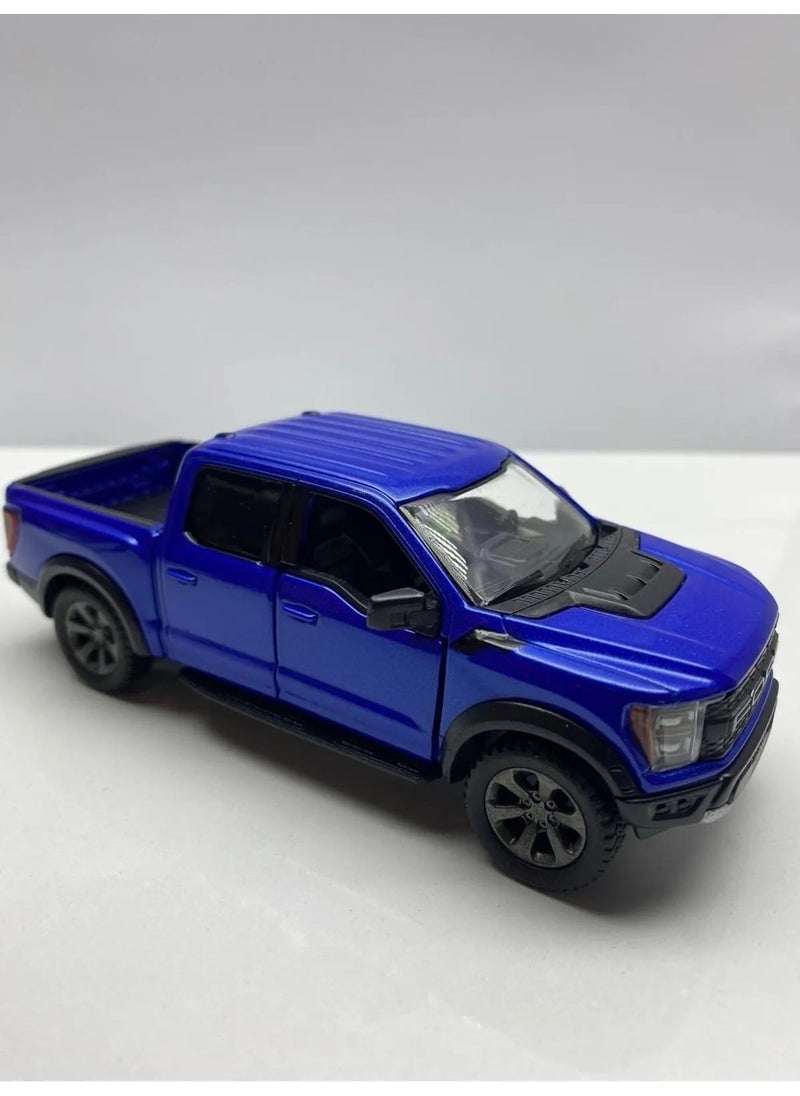 Hepsilazım All I need Diecast Ford F-150 Raptor Pull & Drop 12 cm Metal Model Toy Licensed Car  - Image 2