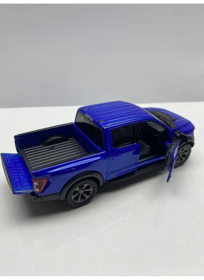 Hepsilazım All I need Diecast Ford F-150 Raptor Pull & Drop 12 cm Metal Model Toy Licensed Car  - Image 5