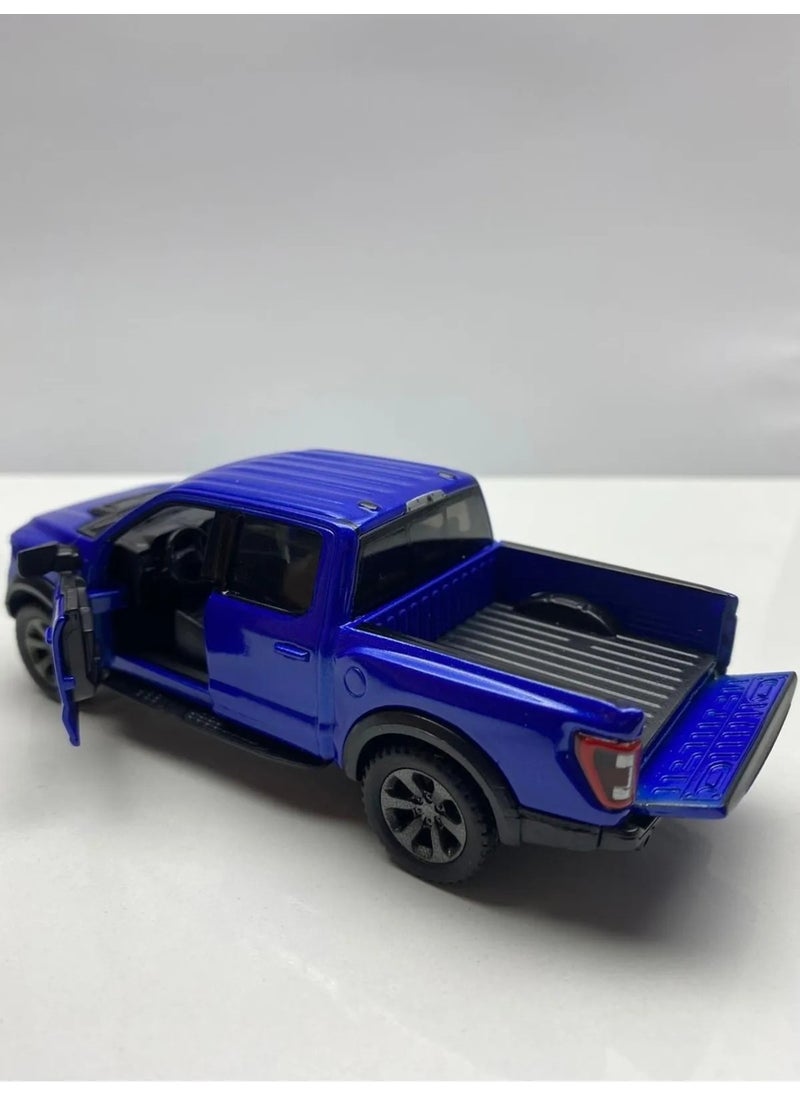 Hepsilazım All I need Diecast Ford F-150 Raptor Pull & Drop 12 cm Metal Model Toy Licensed Car  - Image 4