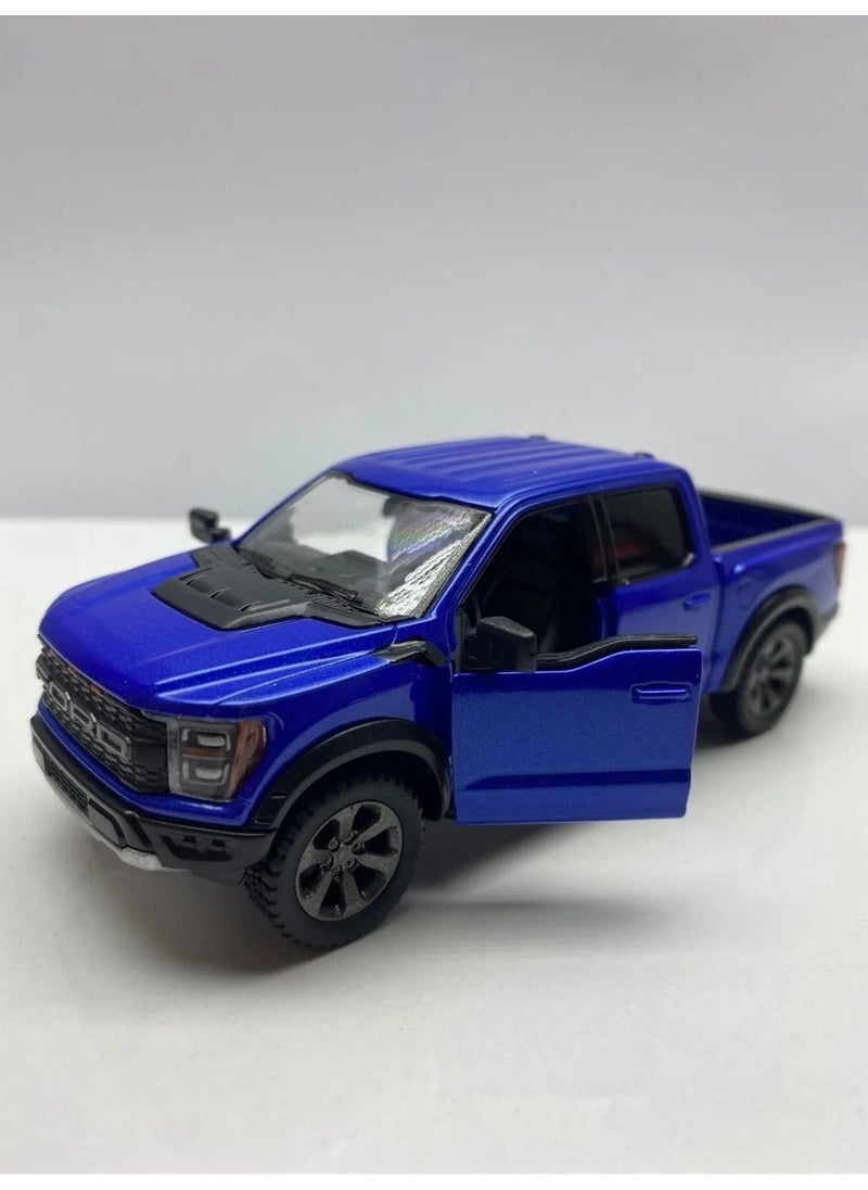 Hepsilazım All I need Diecast Ford F-150 Raptor Pull & Drop 12 cm Metal Model Toy Licensed Car  - Image 3