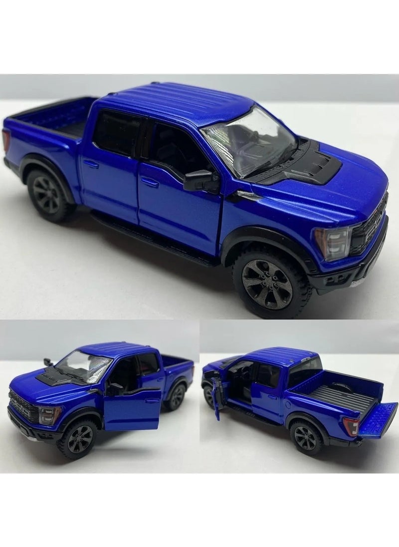 Hepsilazım All I need Diecast Ford F-150 Raptor Pull & Drop 12 cm Metal Model Toy Licensed Car  - Image 1