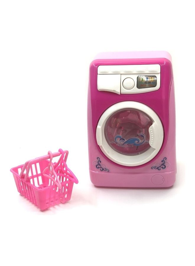 Electric Washing Machine Basket Pretend Play Toy Set - Image 1