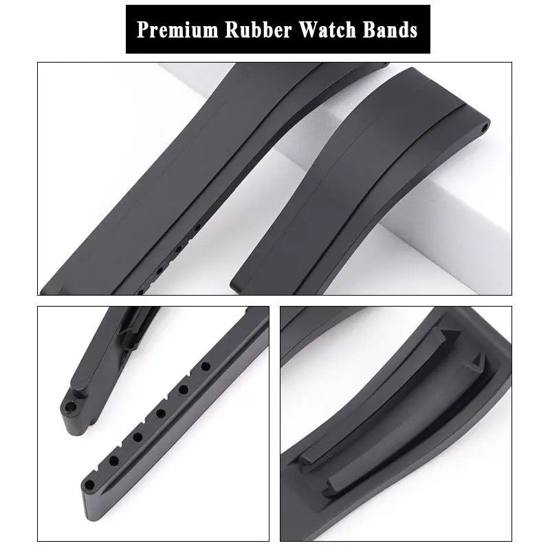 Bluejw Fashion Rubber Watch Strap for Rolex 20mm – Quick Release Replacement Band with High-End Buckle, Sports Style Silicone Watchband for Men and Women - Image 5