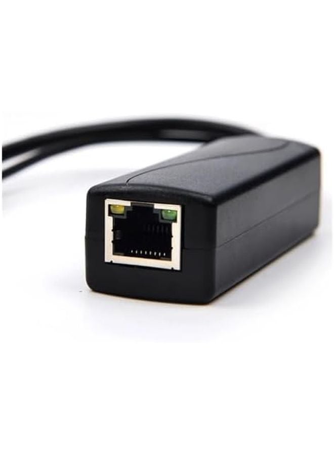 Micro U PoE Splitter 48V to 5V DC 5 5x2 1 with DC 3 5x1 35 Size DC 3 5 1 35 - Image 4