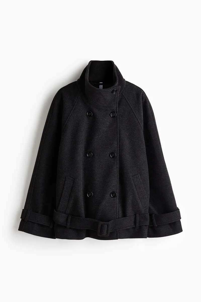 Oversized felted jacket
