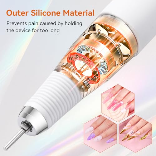 MAKARTT 30000RPM Electric Handpiece for Up200 Nail Drill Machine Professional E File 3 Pins White - Image 3