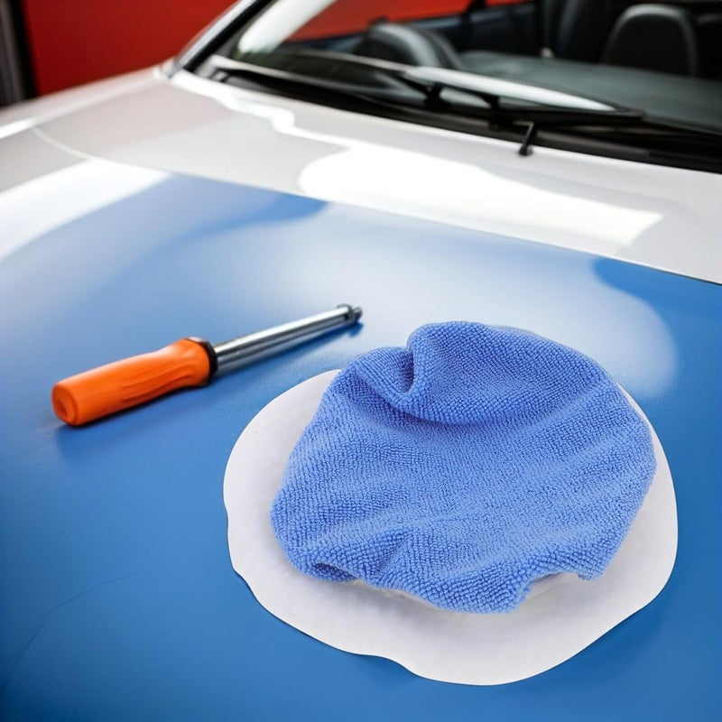Tiered purchase options SHINEOFI 16pcs Car Polishing Pad Bonnet Set Microfiber Fiber Buffing Covers for Vehicle Waxing and Detailing, Auto Buffer Applicator Covers for Car Care Maintenance Varied dimensions - Image 5