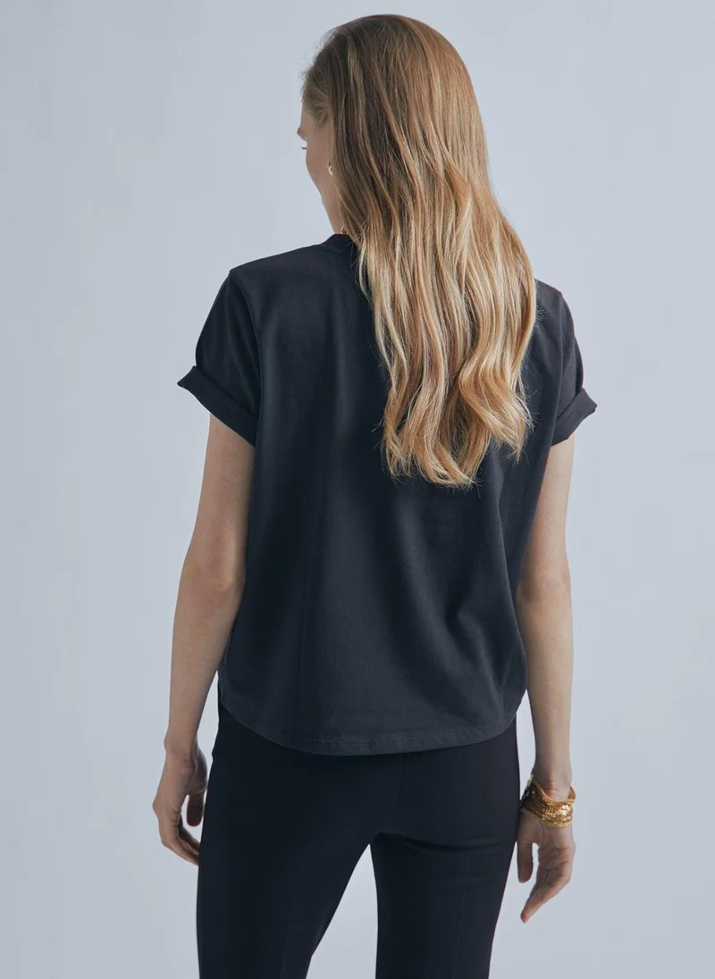 Lola Casademunt T-shirt with M rhinestone detail