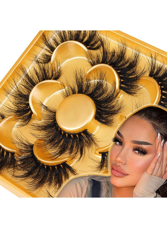 Focipeysa Lashes Mink False Eyelashes Fluffy Wispy Eye Lashes 20Mm Long Thick Dramatic Volume Fake Lashes By Focipeysa - Image 1