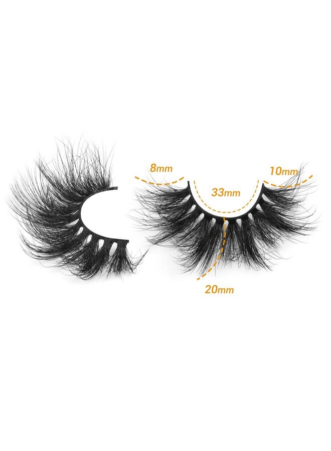 Focipeysa Lashes Mink False Eyelashes Fluffy Wispy Eye Lashes 20Mm Long Thick Dramatic Volume Fake Lashes By Focipeysa - Image 2