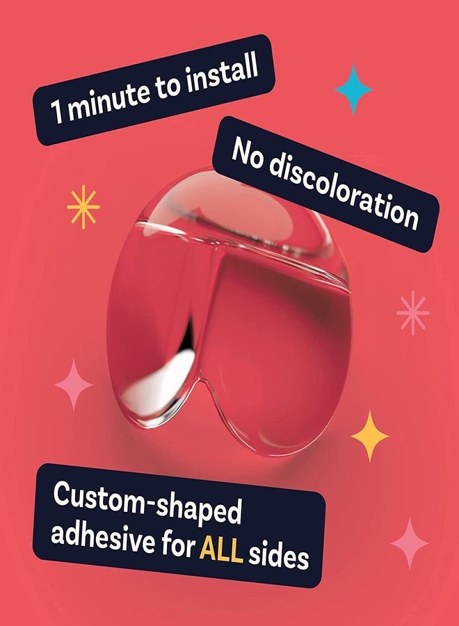 EXOMOON واقي زوايا إكسومون للأطفال، واقي زوايا الأثاث وحواف الأمان - وسادة مقاومة للأطفال لتغطية حواف الأثاث والطاولات الحادة - شفاف [عبوة من قطعة واحدة] - Image 5