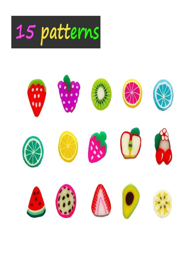 EHOPE 9000Pcs Fruit Nail Art Slices Fruit Slices for DIY 3D Polymer Slices Making Polymer Clay Slices for Nail Art（15 Styles） - Image 2