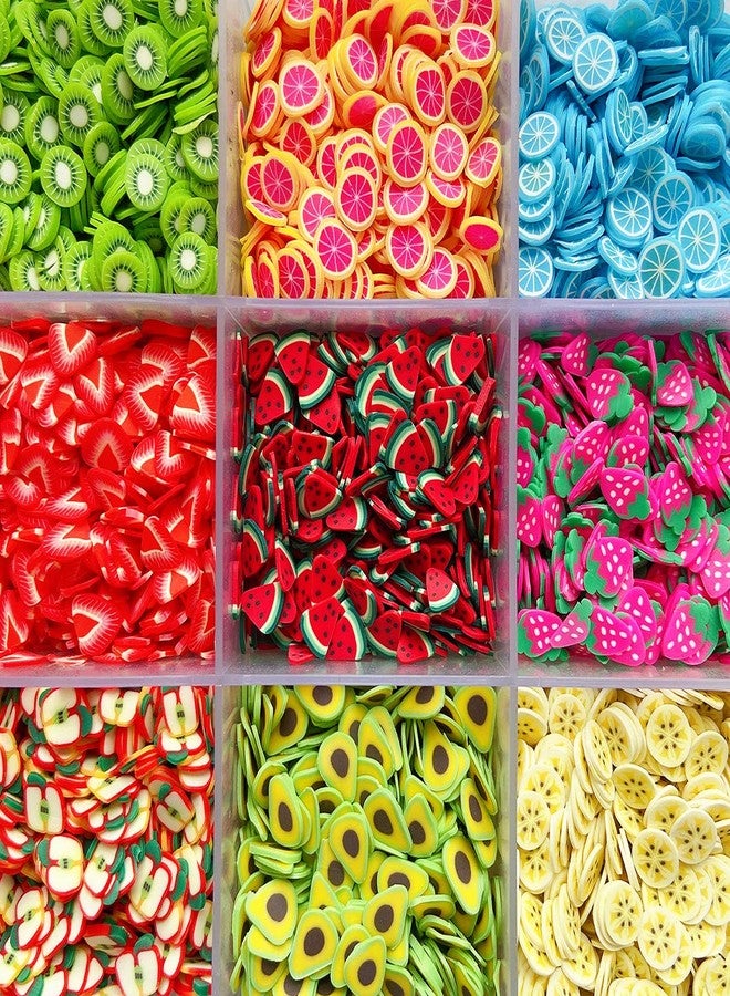 EHOPE 9000Pcs Fruit Nail Art Slices Fruit Slices for DIY 3D Polymer Slices Making Polymer Clay Slices for Nail Art（15 Styles） - Image 4