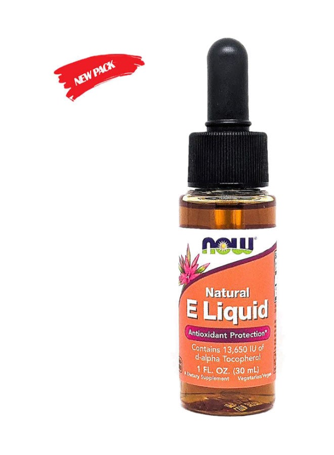 now 100% Natural Vitamin E Liquid Drops 30 mL - Image 2