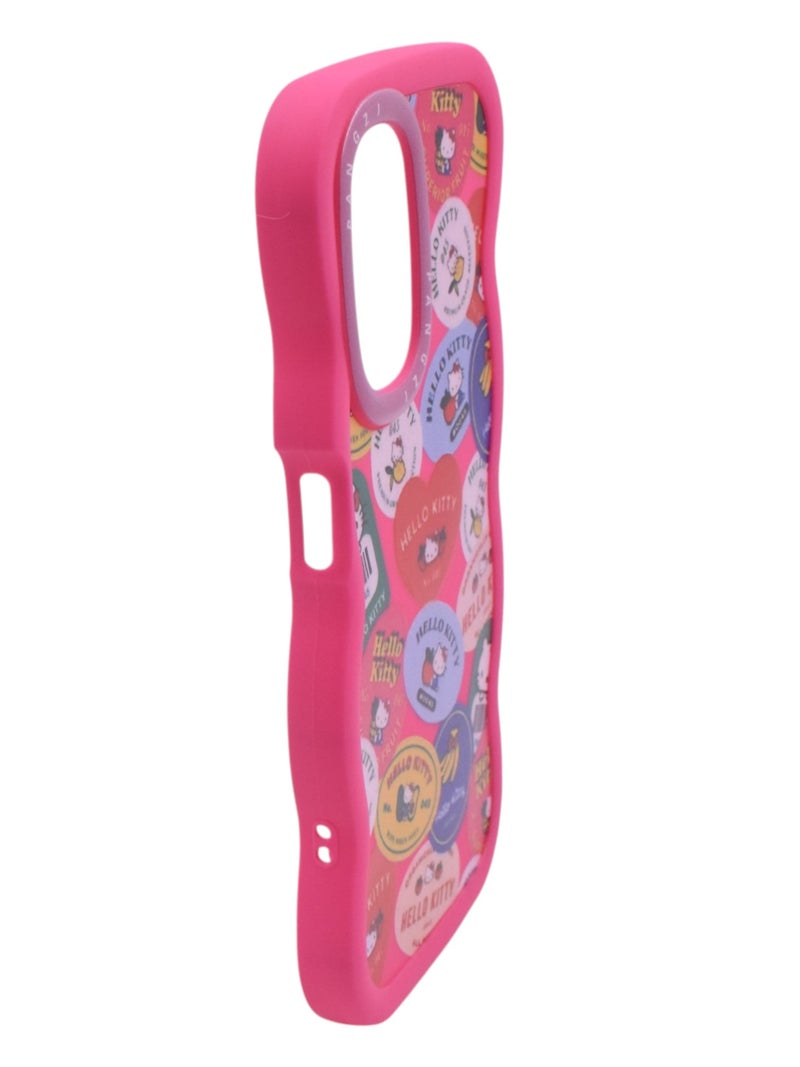 Hello Kitty Plastic Back Cover For Oppo A57 \ Oppo A77 - Multicolour - Image 2