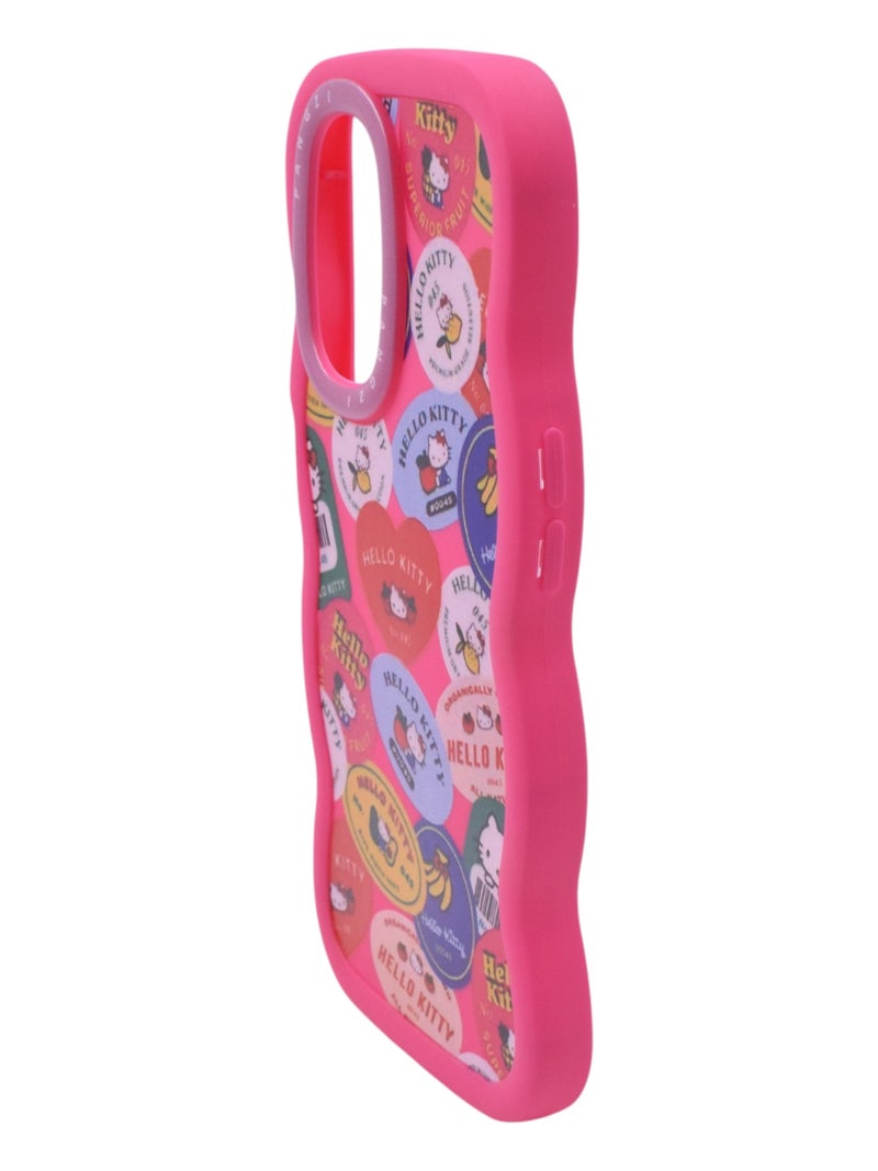 Hello Kitty Plastic Back Cover For Oppo A57 \ Oppo A77 - Multicolour - Image 3