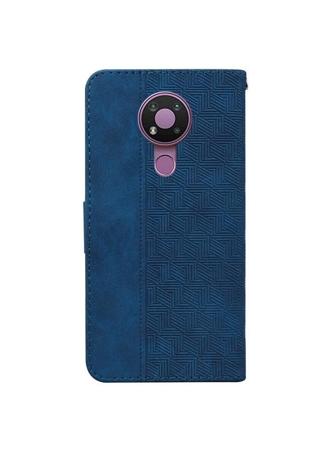 اس-توب جراب لهاتف Nokia 3.4 مصنوع من الجلد المنقوش هندسيًا - Image 3