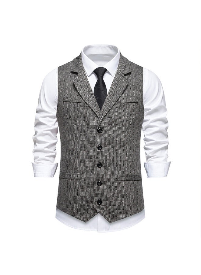 Shougu New Fashionable Casual Men's Suit Vest  - Image 1