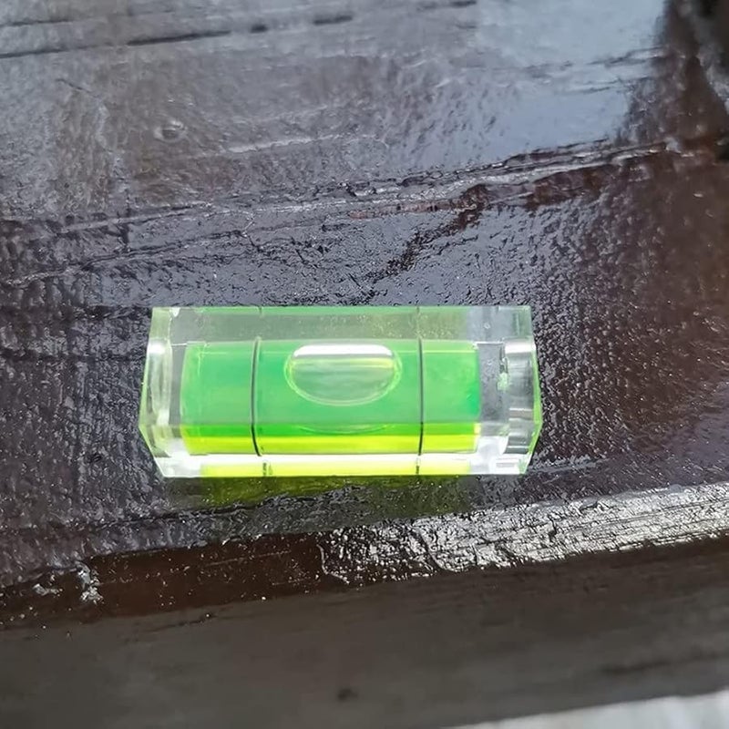6Pcs Mini Bubble Spirit Level 10x10x29mm For Wall Frames Picture Hanging RV Tripod Measuring - Image 4