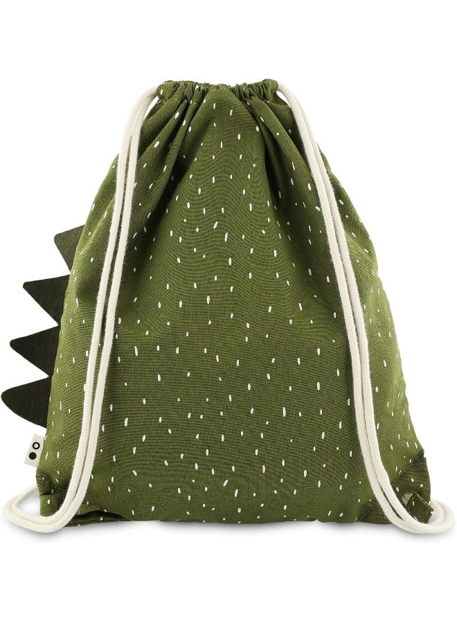 Trixie Dino Baby Backpack - Water-Repellent Drawstring Bag for Kids - Image 2