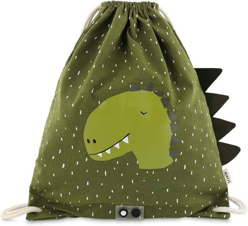 Trixie Dino Baby Backpack - Water-Repellent Drawstring Bag for Kids - Image 1
