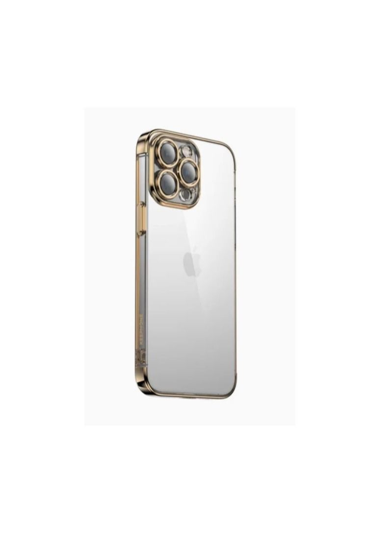 Protective Case Cover For Iphone 14 Pro Max  Tpu Pc Transparent Crystal with Camera Protection