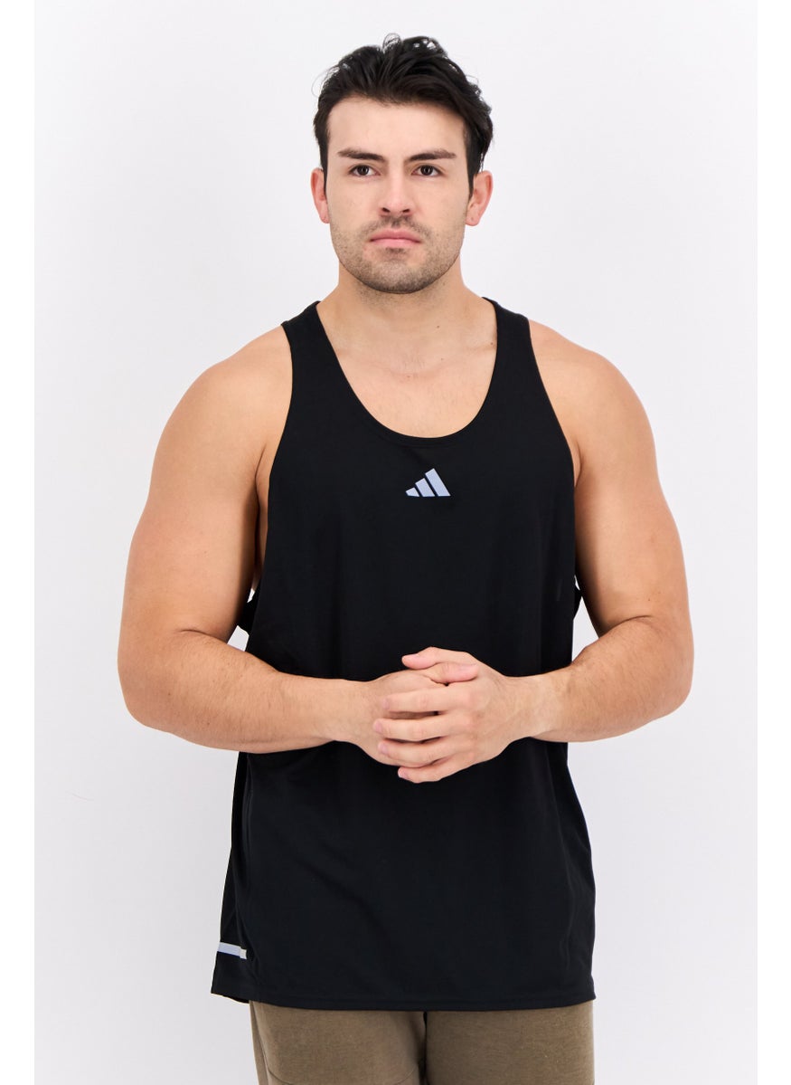 Adidas Men Sportswear Fit Sleeveless Training Vest, Black  - Image 1