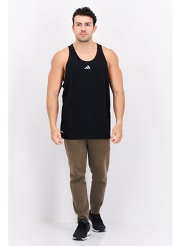 Adidas Men Sportswear Fit Sleeveless Training Vest, Black  - Image 4