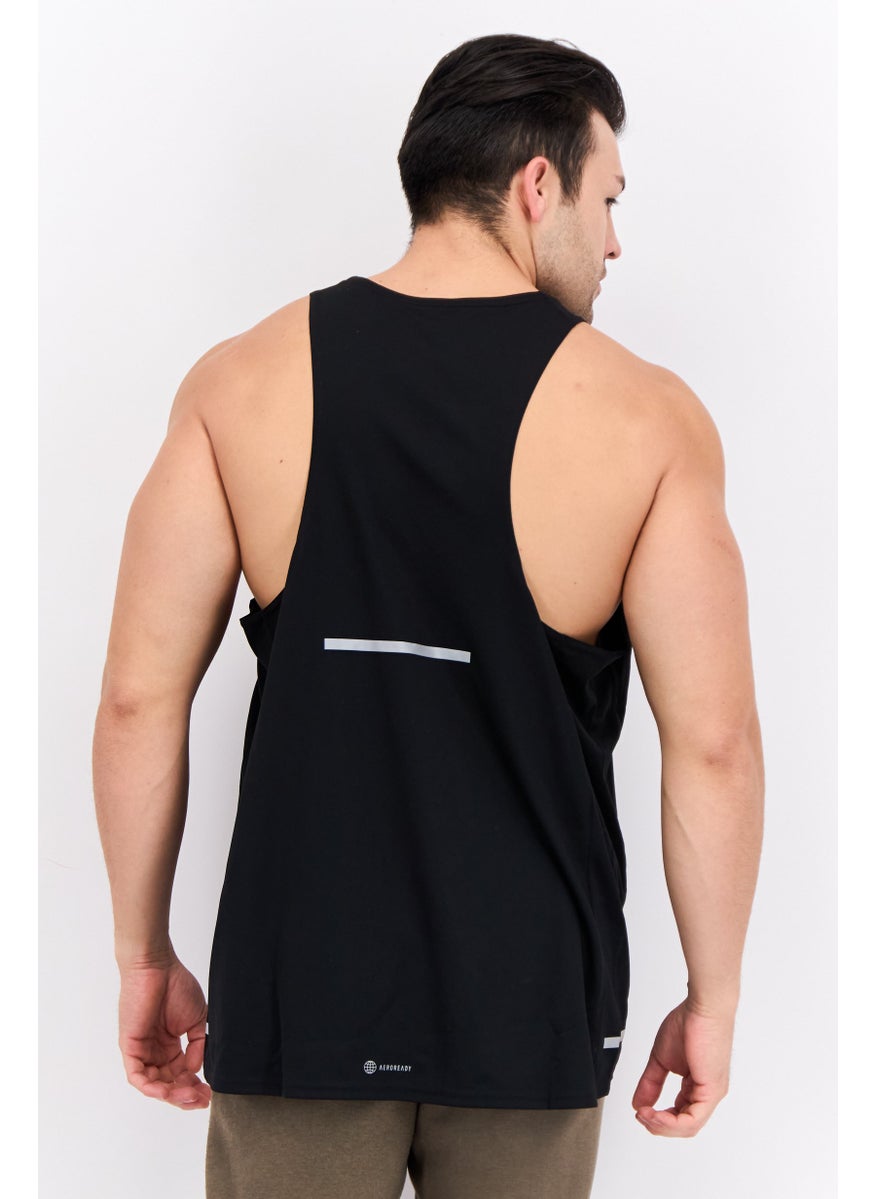 Adidas Men Sportswear Fit Sleeveless Training Vest, Black  - Image 3